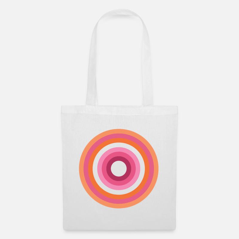  Concentric Ring Palette LGBTQ lesbian - Tote Bag - white