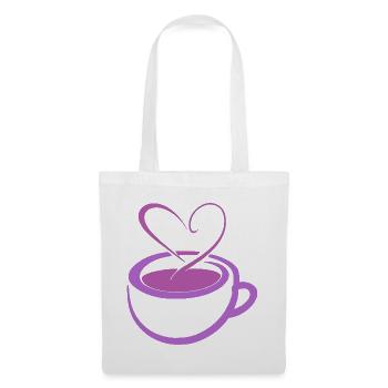 Purple Heart Coffee Mug - Tote Bag - white - Front
