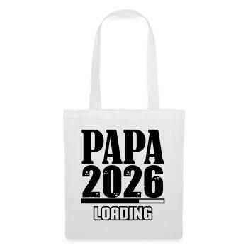 Papa 2026 Loading - Stoffbeutel - Weiß - Vorne