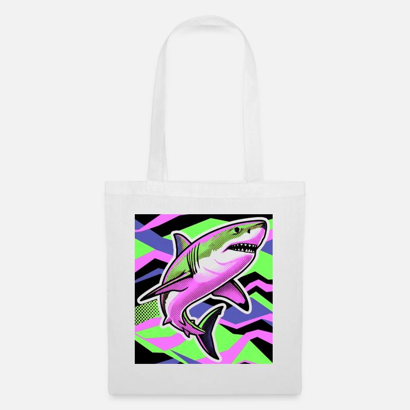 Requin - Sac en tissu - blanc