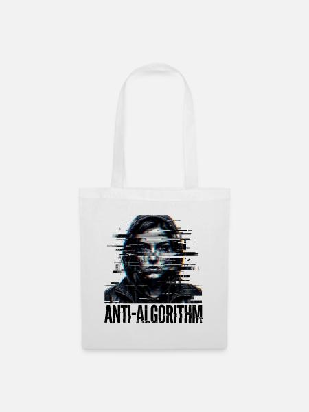Anti Algorithm Digital - Stoffbeutel - Weiß
