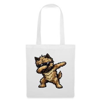Dabbing Cairn Terrier in Comic Style - Tote Bag - white - Front
