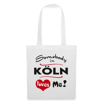 Ville de Cologne T-shirt urbain Ville Heimatliebe - Sac en tissu - blanc - Devant