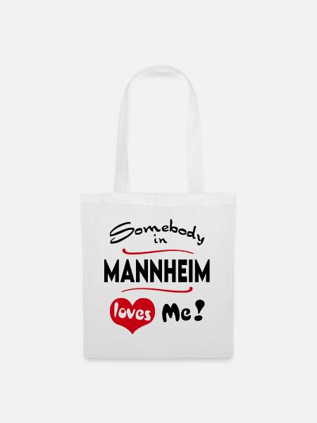 Mannheim Stadt Urban T-Shirt City Heimatliebe Town - Stoffbeutel - Weiß