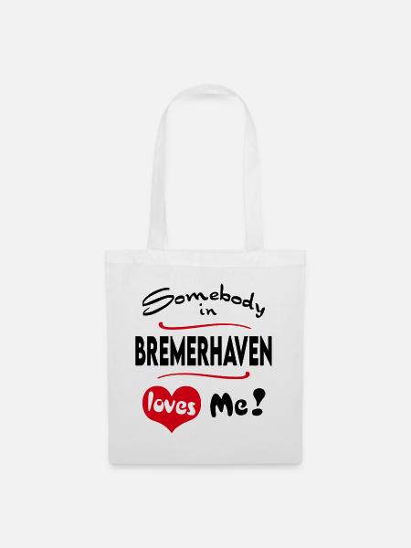Bremerhaven Stadt Urban T-Shirt City Heimatliebe T - Stoffbeutel - Weiß