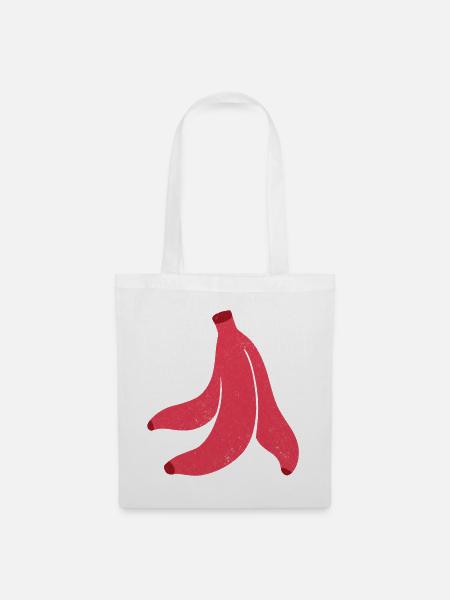 Bananenschale - Stoffbeutel - Weiß