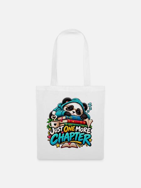 Sleepy Panda und ergänzendes Kapitel - Stoffbeutel - Weiß