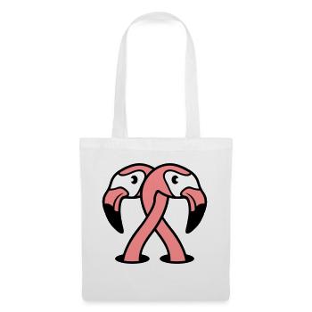 2 amis en couple amoureux couple amoureux en sat sat - Sac en tissu - blanc - Devant