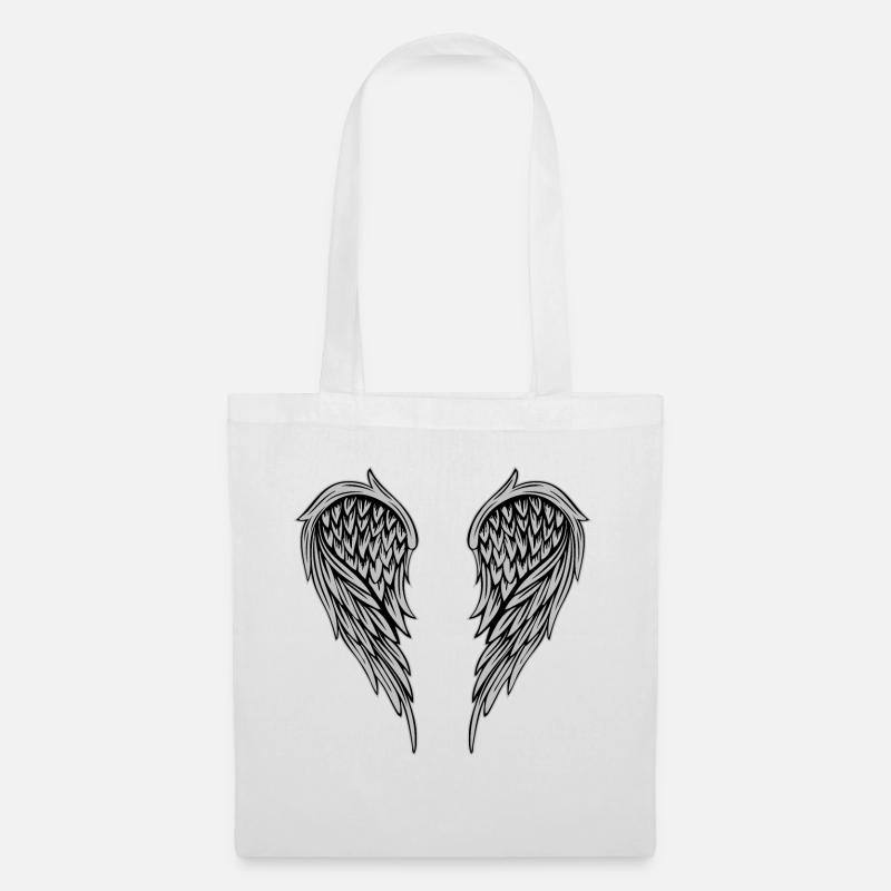 Wings Silver - Tote Bag - white
