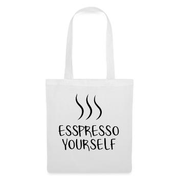 café - Sac en tissu - blanc - Devant