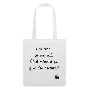 Les cons, ça ose tout ! Les Tontons Flingueurs - Sac en tissu - blanc - Devant