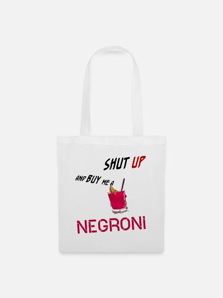Negroni-Cocktail - Stoffbeutel - Weiß