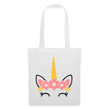 Queen of Flowers: The Majestic Unicorn - Tote Bag - white - Front