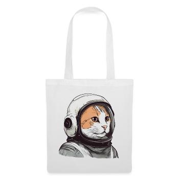 Funny Cat Astronaut - Tote Bag - white - Front