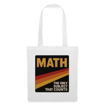 Vintage Math Counts Poster - Tote Bag - white - Front