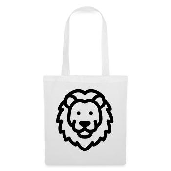 lion - Sac en tissu - blanc - Devant