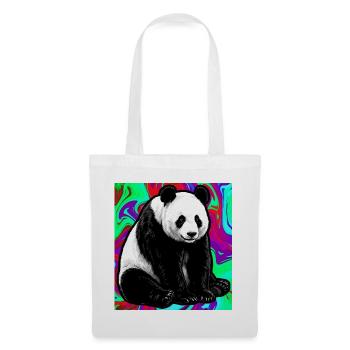panda - Sac en tissu - blanc - Devant