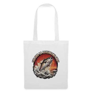 Pêche au thon rouge - Sac en tissu - blanc - Devant