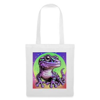 Gecko - Stoffbeutel - Weiß - Vorne