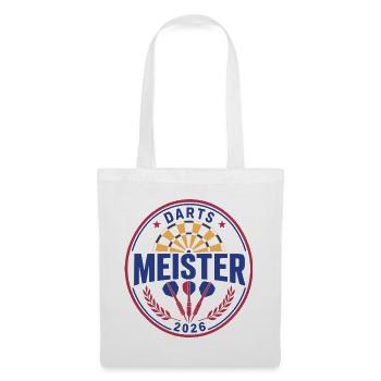 Champion de fléchettes 2026, Maillot gagnant, sweat à capuche, casquette, sac - Sac en tissu - blanc - Devant