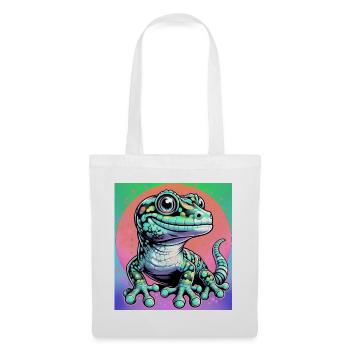 Gecko - Stoffbeutel - Weiß - Vorne