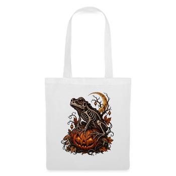 Toad on pumpkin - Tote Bag - white - Front