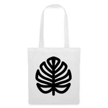 Monstera-Blatt - Stoffbeutel - Weiß - Vorne