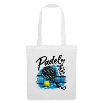 Padel Sport -Good Vibe Only - Stoffbeutel - Weiß - Vorne