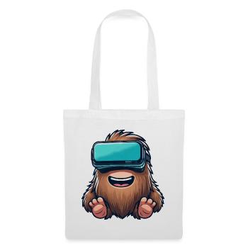 Bigfoot Sasquatch Süß Comic Cartoon VR Virtual Rea - Stoffbeutel - Weiß - Vorne