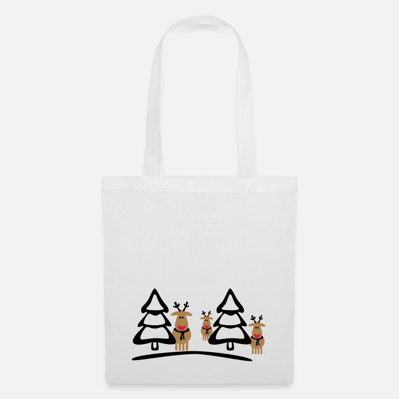 christmas reindeers crew - Tote Bag - white