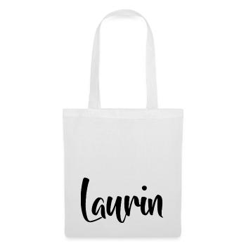 Name - Laurin - Tote Bag - white - Front
