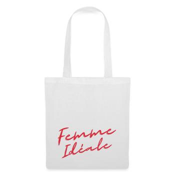 Modèle Femme Idéale | Cadeau Saint Valentin - Sac en tissu - blanc - Devant