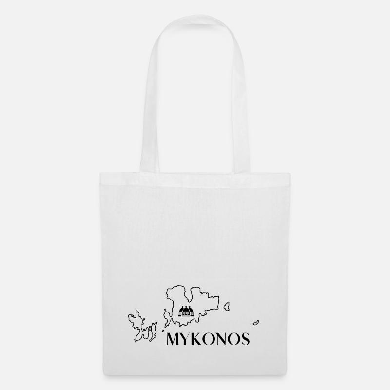 Mykonos Liebe - Stoffbeutel - Weiß