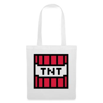 computer pixel retro game gambled nerd - Tote Bag - white - Front