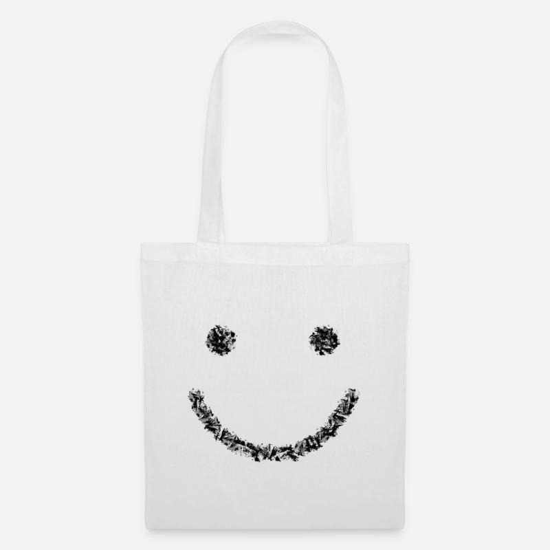 Just smile! - Stoffbeutel - Weiß