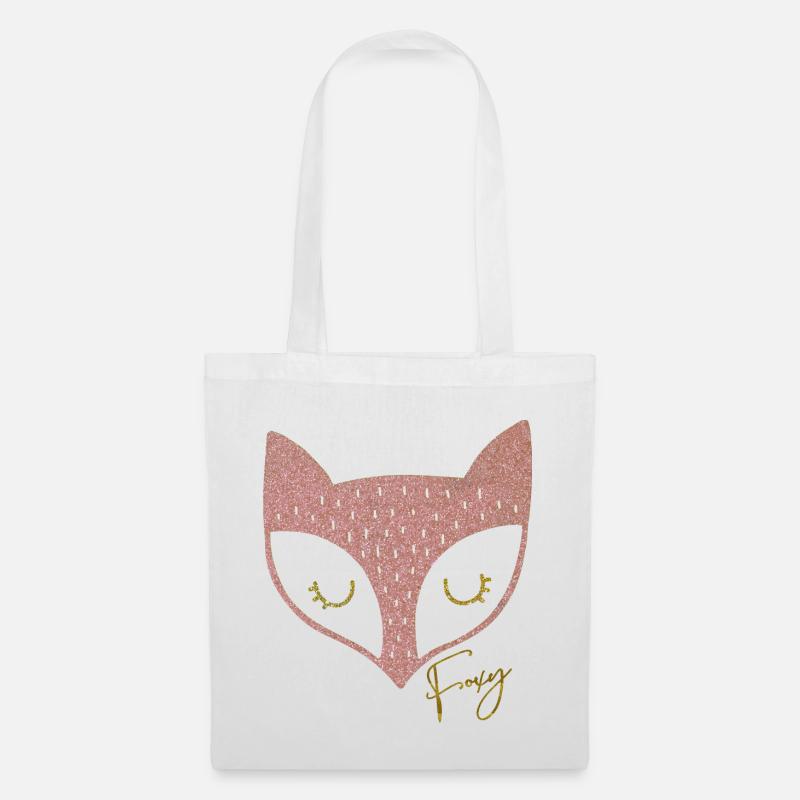 fox | foxy fox - Tote Bag - white
