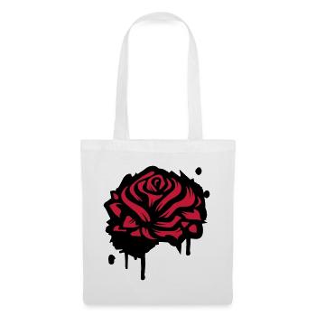 A rose as a graffiti - Tote Bag - white - Front