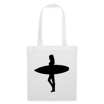 Surfer Girl - Tote Bag - white - Front