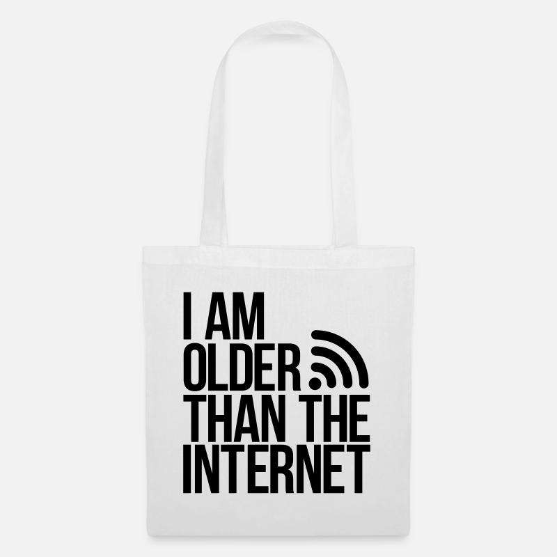 internet - Sac en tissu - blanc