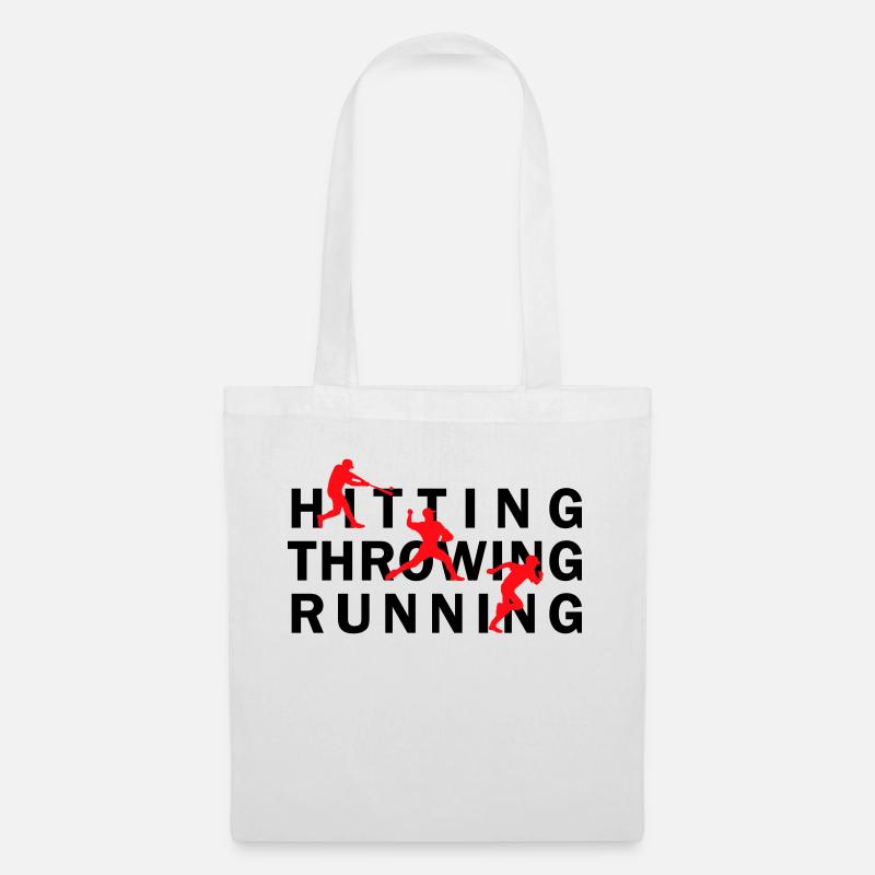 HittingThrowingRunning_JH - Tote Bag - white
