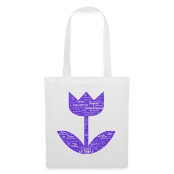 HAPPY BIRTHDAY. HAPPY BIRTHDAY. ANNIVERSARY. - Tote Bag - white - Front