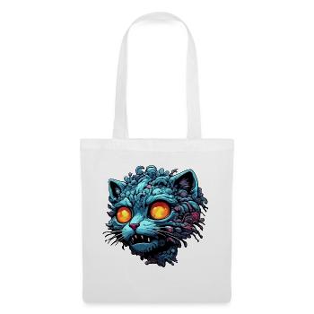 Cool Cat / Funny / Animal / Pet / Crazy - Tote Bag - white - Front