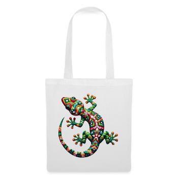 Gecko - Stoffbeutel - Weiß - Vorne