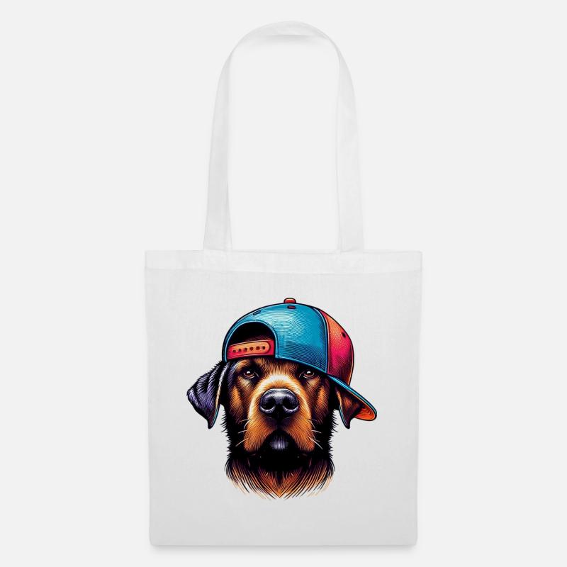 Hund - Stoffbeutel - Weiß