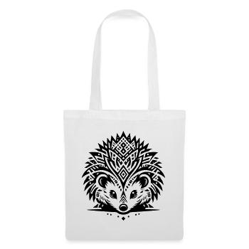 Hérisson tribal - Sac en tissu - blanc - Devant