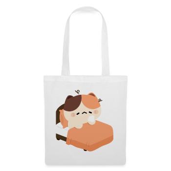 Sleepy Tortie Cat - Tote Bag - white - Front