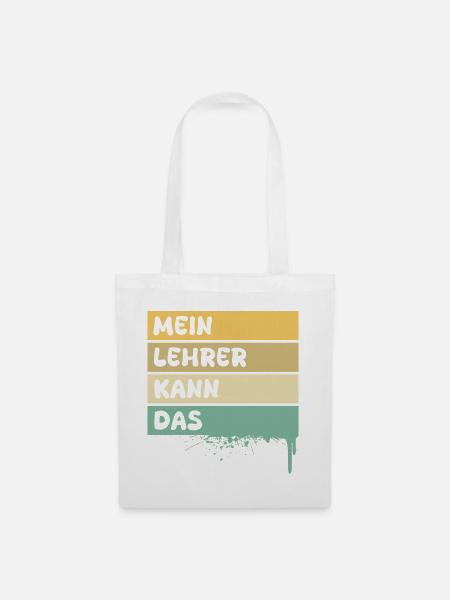 Beruf Lehrer - Stoffbeutel - Weiß