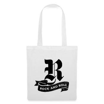 Rock and Roll Tilted Text - Tote Bag - white - Front