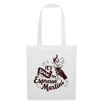 Espresso Martini Design - Sac en tissu - blanc - Devant