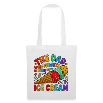Papa kommt mit Eiscreme Farbrausch - Tote Bag - white - Front